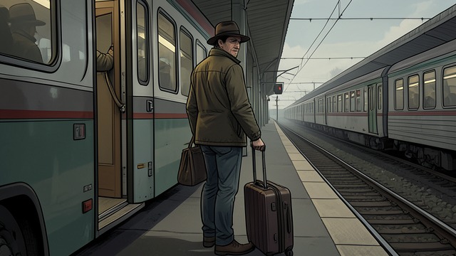 Ollie Leaves Glasgow from "The Edge of the World". A Sudden Absence Shay notices the departure Ollie leaves the tour bus without explaining himself, and Shay senses fear in his hurried exit.