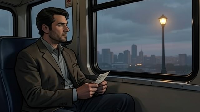 Leaving the Bus from "The Edge of the World". Escape from the Road Fear takes control Ollie becomes overwhelmed by the bus journey and gets off rather than continue toward Glasgow.