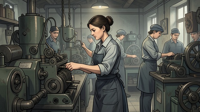 Work in the Shipyards from "The Edge of the World". Family Inside Social Change A town at war Joyce King’s story connects the family to Sunderland’s shipbuilding economy and the women who kept work going during…