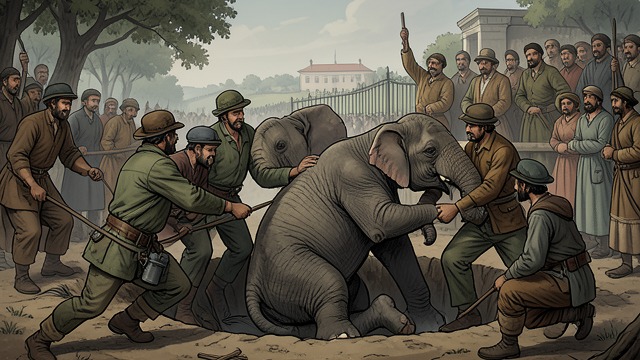 A Rescue by Villagers from "The One and Only Ivan". A Rescue by Villagers Help without profit Villagers pull Ruby from the pit and guide her back toward her family.