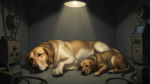 The Puppy on Ivan's Belly from "The One and Only Ivan". The Puppy on Ivan's Belly Unexpected closeness Ivan wakes to find Bob asleep on his stomach after the dog slips through the broken glass.