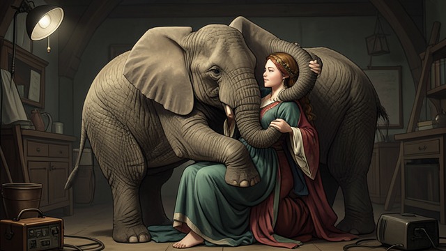 Aunt Stella's Care from "The One and Only Ivan". Aunt Stella's Care Close companionship Stella strokes and smells Ruby, and the two sway, rumble, and entwine their trunks.