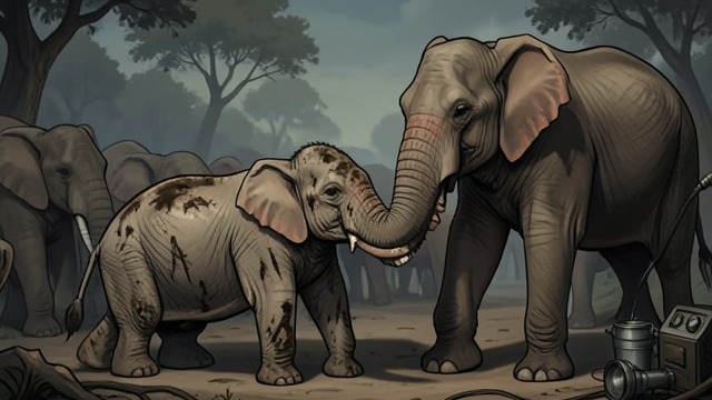 Care Repeated in Safety from "The One and Only Ivan". Care Repeated in Safety Another elephant approaches Ivan sees an older elephant approach Ruby, stroke her, and entwine trunks with her.