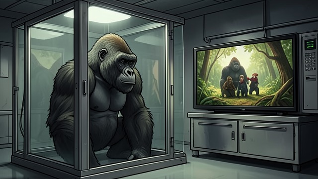 A New Enclosure from "The One and Only Ivan". A New Enclosure Uncertainty after arrival Ivan wakes in cleaner surroundings but sees glass and steel rather than the expansive social life he expected.