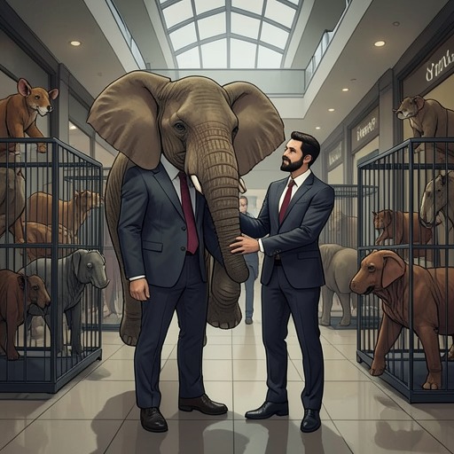Mack's Conflicted Role from "The One and Only Ivan". Mack's care for Ivan and dependence on the mall coexist with the choices that keep the animals captive and performing.