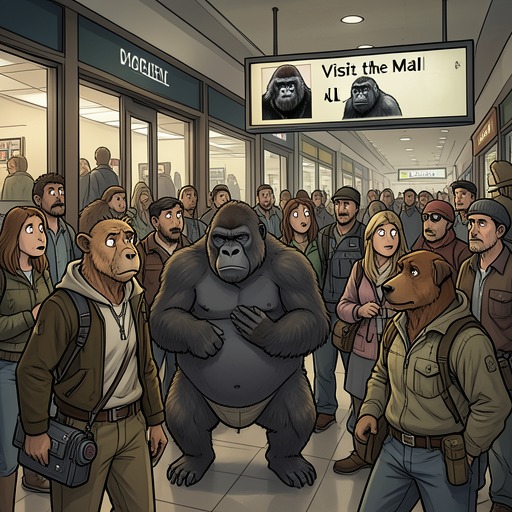 The Public Campaign from "The One and Only Ivan". A private artistic appeal gradually becomes a public conflict that draws scrutiny and support for the mall animals.