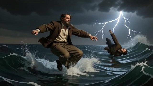 The Last Rescue from "David Copperfield". The Last Rescue Courage at sea Ham sees a wrecked ship carrying a man in danger and plunges into the storm to save him.