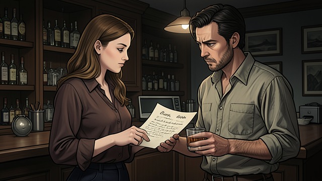 Returning to The Never Dry from "The Last Thing He Told Me". Asking Charlie for Help A Deliberate Return Hannah returns to The Never Dry and tells Charlie that Owen’s final will names him as a guardian for Bailey.