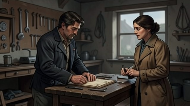A Meeting in the Workshop from "The Last Thing He Told Me". Curiosity at First Sight The Table Owen enters Hannah’s workshop with Avett Thompson and notices a table Hannah considers her own.
