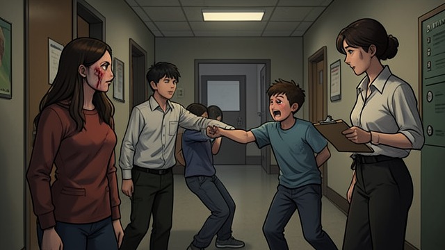 A Fight at School from "The Last Thing He Told Me". Rumors in the Hallway A Public Accusation Students whisper about Owen and ask whether he is a criminal.