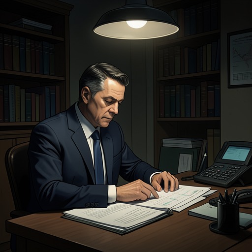 The Shop’s Collapse from "The Last Thing He Told Me". This flow traces the financial scandal at The Shop and the pressure that turns Owen Michaels’ employment into a threat to his concealed life.