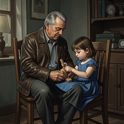 The Grandfather Who Raised Hannah from "The Last Thing He Told Me". This flow traces the influence of Hannah Hall’s grandfather, whose dependable care shapes her craft and her later response to Bailey Michaels’ distress.