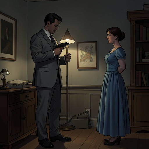 The Three Bullets from "Night Train". This thread follows the changing meaning of the three shots, from apparent evidence of murder to the physical signature of Jennifer Rockwell's death by suicide.