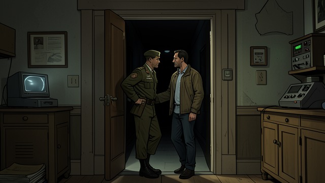 The Guide to Arrest from "An Officer and a Spy". The Guide to Arrest Trust exploited Picquart greets Dreyfus at the Ministry of War and leads him toward the staged arrest, allowing the operation to proceed…