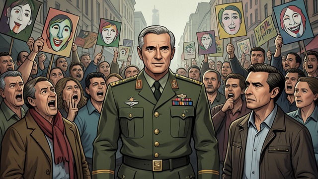 A Hostile Crowd from "An Officer and a Spy". A Hostile Crowd Public hatred on display At Dreyfus’s degradation, spectators shout anti-Semitic abuse and demand his death.