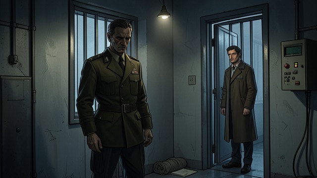 A Witness’s Prison from "An Officer and a Spy". A Witness’s Prison Charges follow testimony Picquart is dismissed and imprisoned while the army investigates his handling of the petit bleu.
