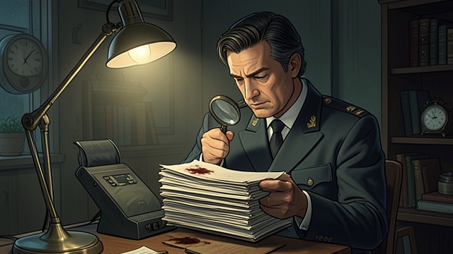 A First Discovery from "An Officer and a Spy". A First Discovery The petit bleu appears Georges Picquart receives the reconstructed message addressed to Esterhazy and recognizes its importance.