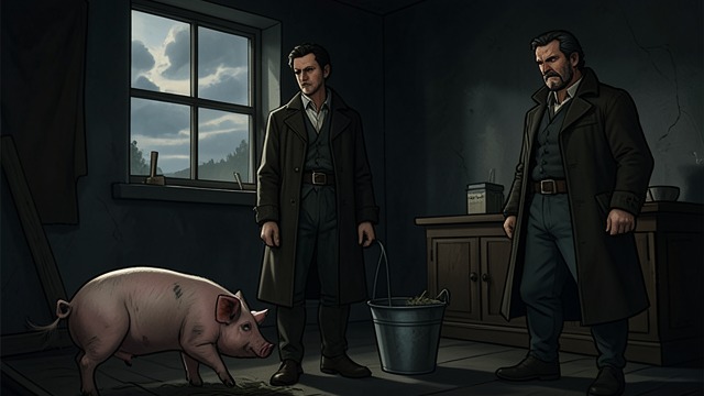 The Pig’s Ear from "All Creatures Great and Small". The Pig’s Ear An Unwelcome Assignment Siegfried orders Tristan to treat a dangerous pig before he can go dancing.