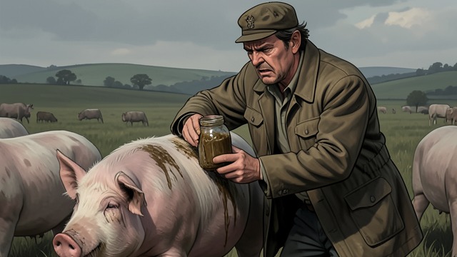 Mislabelled Parcels from "All Creatures Great and Small". Mislabelled Parcels A Dangerous Mix-Up Tristan places the boar ointment and a manure sample into incorrectly addressed parcels.