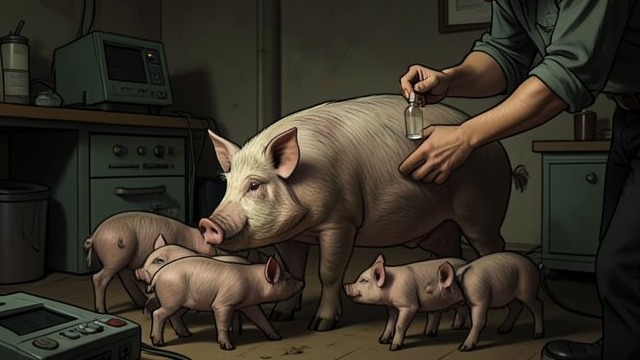 A Pig’s Milk Returns from "All Creatures Great and Small". A Pig’s Milk Returns A Hungry Litter Mr. Worley fears that a sow has no milk and that her large litter may starve.
