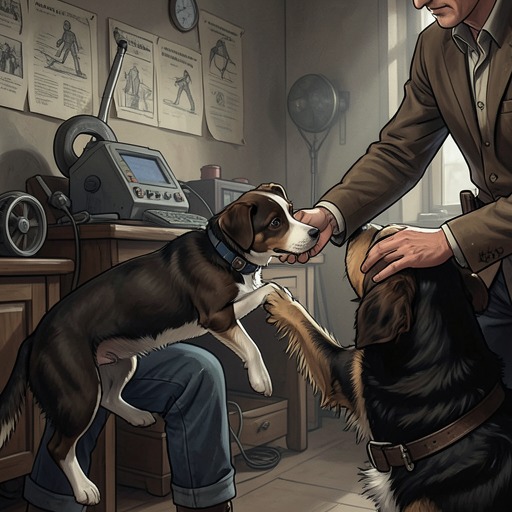 Tricki Woo’s Overfeeding and Recovery from "All Creatures Great and Small". This flow traces how Herriot’s affectionate professional relationship with Tricki leads from repeated indulgence to a successful change in care.