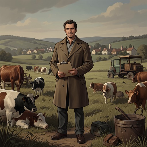 James Herriot’s Apprenticeship in the Dales from "All Creatures Great and Small". This flow traces James Herriot’s passage from unemployed graduate to confident rural veterinarian and partner in a practice.