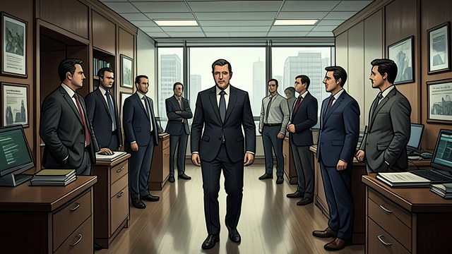 The Founder Arrives from "Can You Keep a Secret". An Office Transforms Sudden Excitement Jack Harper’s surprise visit sends staff polishing surfaces, arranging awards, and pretending to work normally.