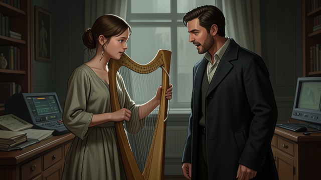 The First Secret Letter from "Les liaisons dangereuses". A Message in the Harp The Confession Danceny hides a declaration among the strings of Cécile’s harp.