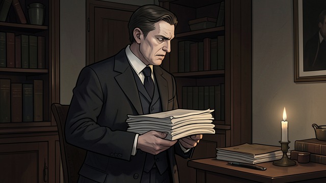 Danceny Receives the Archive from "Les liaisons dangereuses". A Dying Transfer Valmont’s Papers Valmont gives Danceny a packet of letters before he dies.