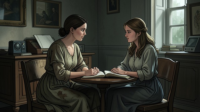 A Welcome Companion from "Les liaisons dangereuses". Trust at the Estate Shared Society Tourvel stays with Madame de Rosemonde while her husband is away.