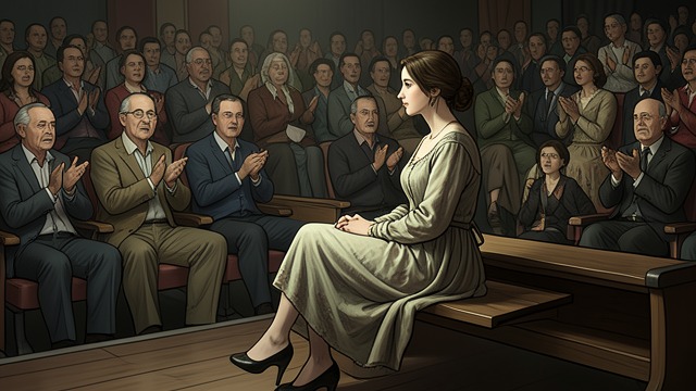 The Theatre’s Verdict from "Les liaisons dangereuses". Society Withdraws Its Protection Public Humiliation At the Italian Comedy Theatre, women leave Merteuil alone on a bench while the audience applauds Prévan.
