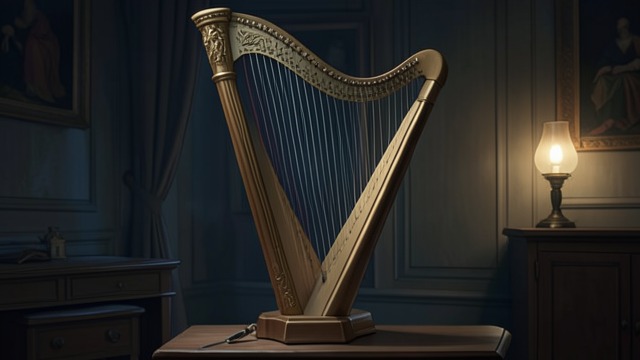 A Harp Conceals a Letter from "Les liaisons dangereuses". A Message Hidden in Music Danceny’s Device Danceny hides his letter among the strings of Cécile’s harp, using an everyday object to evade adult supervision.