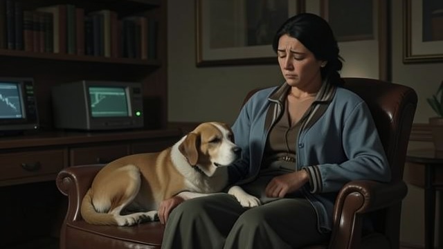 Comforting Terri from "A Dog's Way Home". Comforting Terri Reading distress Bella senses Terri’s sadness and lies close to her, offering the uncomplicated warmth of a dog.