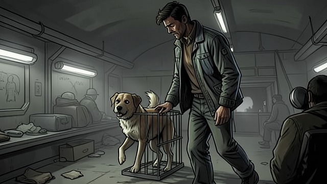A Humane Witness from "A Dog's Way Home". A Humane Witness Care inside confinement Wayne walks Bella and treats her gently, recognizing that she is not the dangerous animal described by the paperwork.
