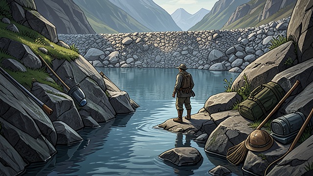 Finding the Source from "The Eight Mountains: A Novel". Finding the Source A Hidden Origin Pietro and Bruno follow the river until it sinks beneath scree and discover the lake formed behind an ancient avalanche dam.
