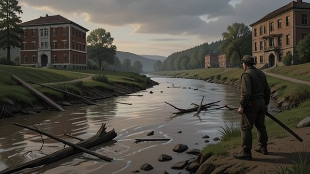 The River Changed by Flood from "The Eight Mountains: A Novel". The River Changed by Flood A New Channel Pietro returns to find the river widened and scarred by the flood of 2000.