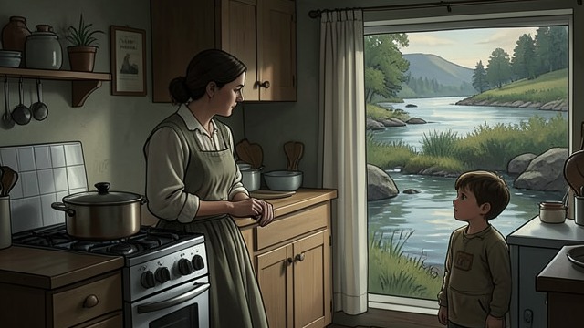Care in Grana from "The Eight Mountains: A Novel". Care in Grana A Different Rhythm In Grana, Pietro’s mother tends the stove, feeds him, and allows him to explore the river within limits.