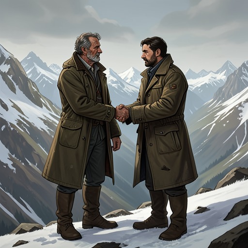 The Mountain Friendship Across Time from "The Eight Mountains: A Novel". The friendship between Pietro and Bruno grows from childhood companionship into adult collaboration, distance, rupture, and a final winter reconciliation.