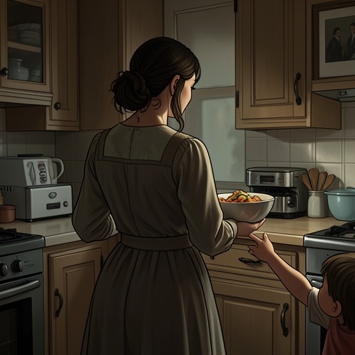 Pietro and His Mother from "The Eight Mountains: A Novel". Pietro’s relationship with his mother grows through her childhood care, adult letters, and the late discovery that their memories of closeness differ.