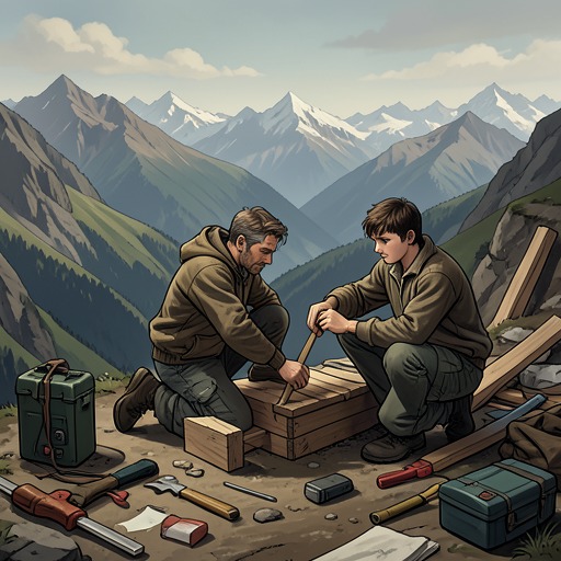 The Rebuilding of Barma from "The Eight Mountains: A Novel". The inherited ruin becomes a practical collaboration through which Pietro and Bruno rebuild a dwelling and repair a friendship.