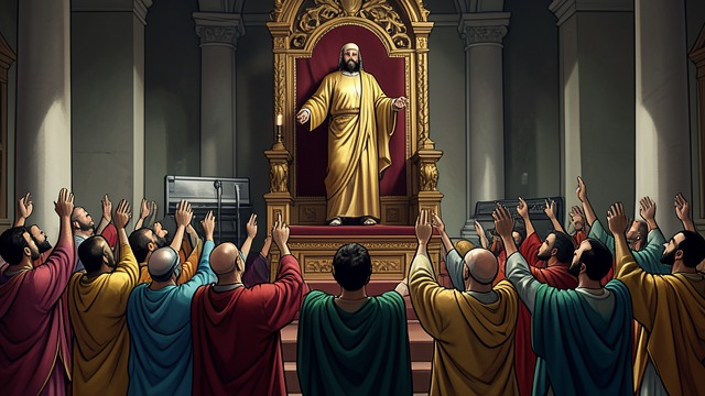 Heaven Answers the Fall from "Book of Revelation". Heaven Answers the Fall Praise and vindication A great heavenly multitude praises God for judging the prostitute and avenging the blood of his servants.