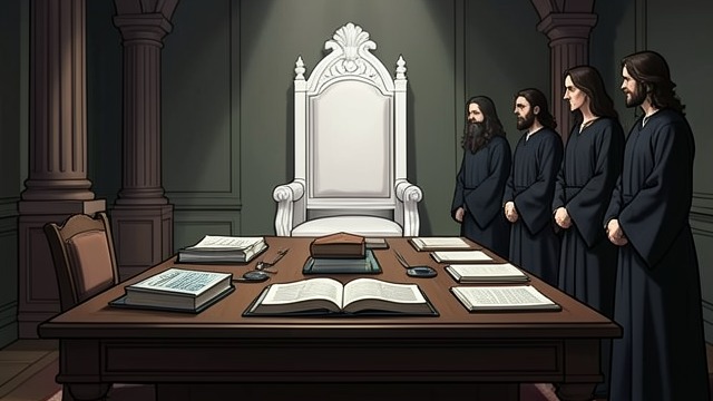 The Final Assize from "Book of Revelation". The Final Assize The dead stand before God At the Great White Throne, the dead are judged according to what is written in the books.