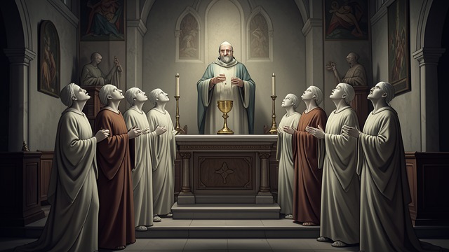 The Dead Await Justice from "Book of Revelation". The Dead Await Justice A question from the altar The slain witnesses ask when God will judge the inhabitants of the earth and avenge their blood.