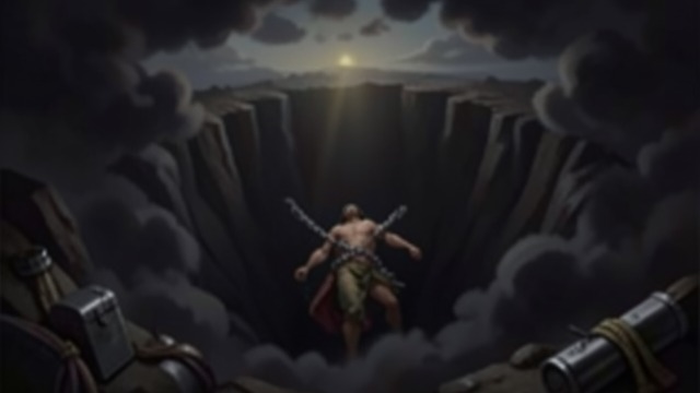Satan Bound from "Book of Revelation". Satan Bound Confinement in the Abyss An angel binds Satan and shuts him in the Abyss so he cannot deceive the nations for a thousand years.