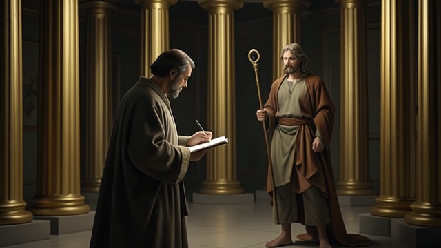 Christ Appears from "Book of Revelation". Christ Appears A voice like a trumpet John hears a commanding voice and turns to see a figure among golden lampstands.