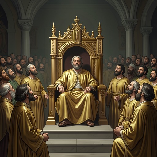 The Heavenly Assembly from "Book of Revelation". This flow traces the book’s recurring throne-room scenes and Shorey’s use of them to frame judgment and reward.