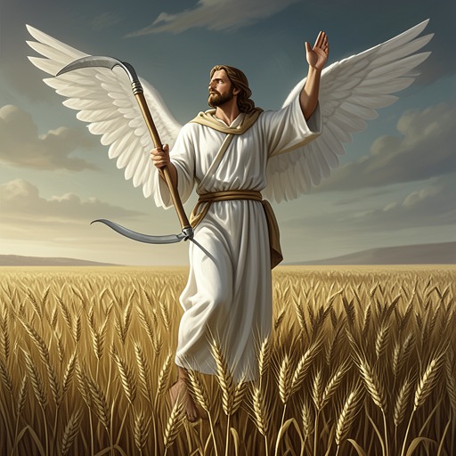 The Harvest and the Battle from "Book of Revelation". This flow traces the contrasting harvest images Shorey places around Christ’s return and the defeat of the gathered armies.