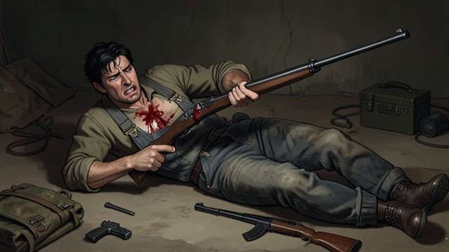 Instinct Under the Rifle from "Woodwalkers". Instinct Under the Rifle Panic overwhelms the signal After being shot, Carag cannot initially transform by repeating his chosen word.