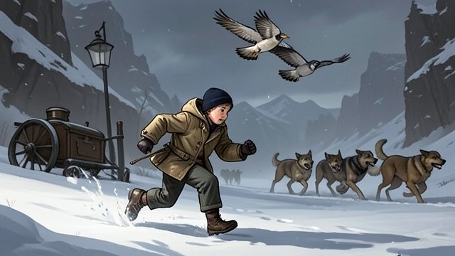 The Flight of Shadow and Wing from "Woodwalkers". The Flight of Shadow and Wing Help arrives from above Shadow and Wing find Carag as dogs pursue him through the snow.