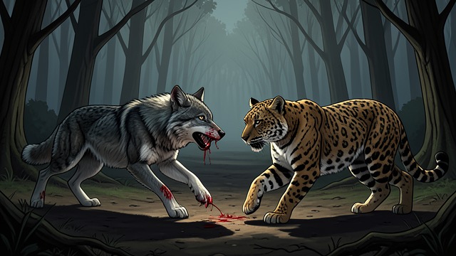 Violence Without Hatred from "Woodwalkers". Violence Without Hatred A fight under unequal terms Carag fights the wolves to protect his own place and discourage future harassment.